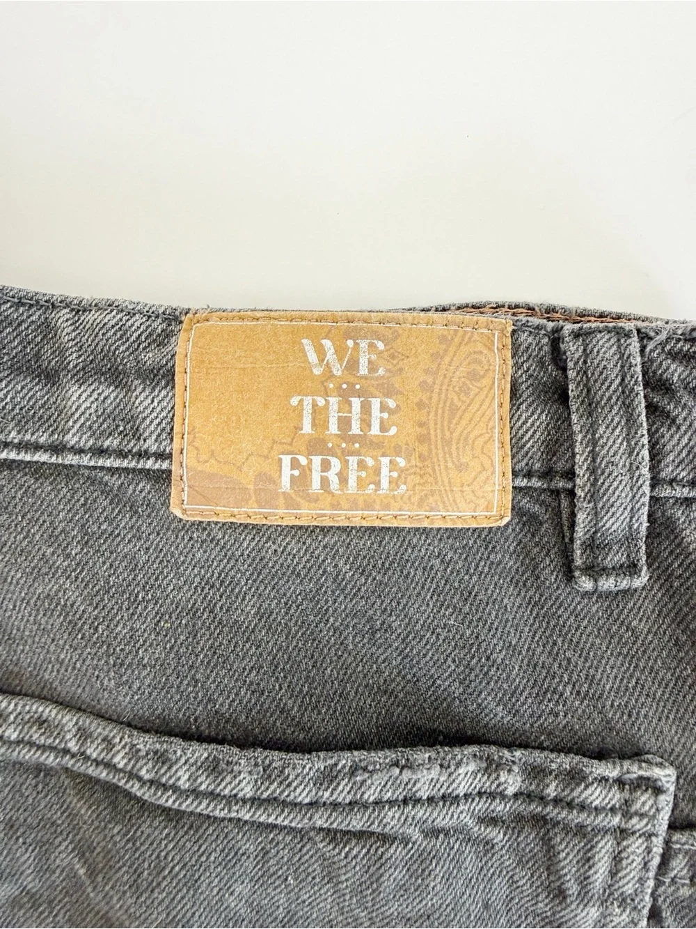 Free People X We The Free Tinsley Baggy High-Rise Jeans Celestial Black